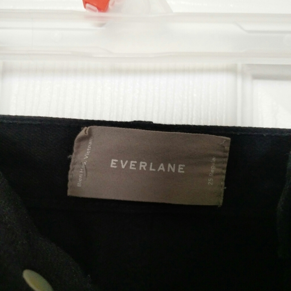 Everlane high rise skinny jeans black 25 - Picture 4 of 5